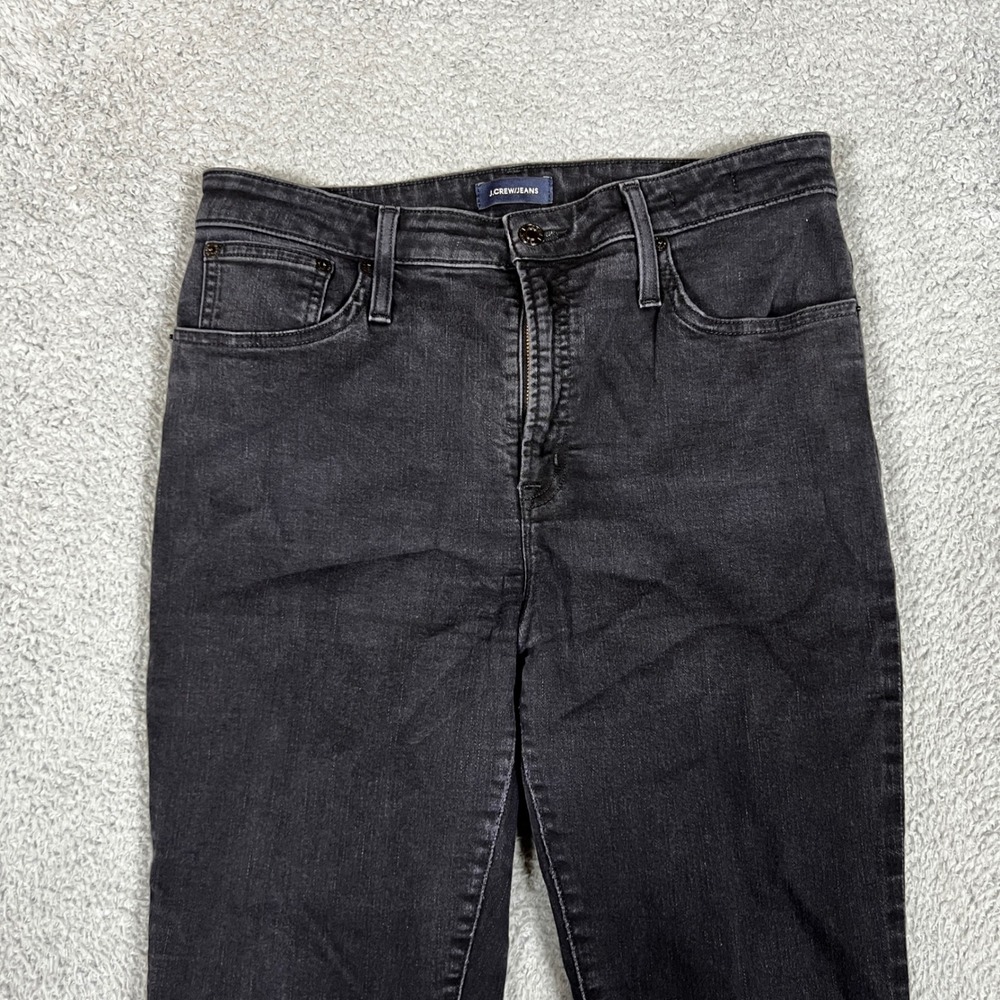 J Crew Toothpick Jeans Womens 31 Black Excellent Curvy Denim Office Casual - Picture 3 of 9